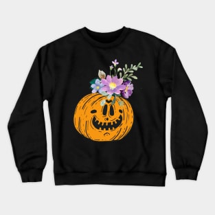 floral pumkin Crewneck Sweatshirt